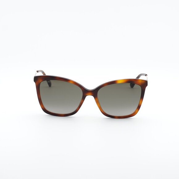 Jimmy Choo MACI/S 0086 HA Sunglasses Havana Cat Eye Frame, Brown Lenses main image 8